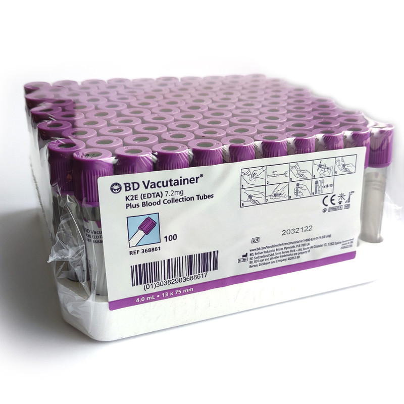 Пробірка Вакуумна BD Vacutainer® Plus 10 мл, 16х100 мм, 100 шт (367525)